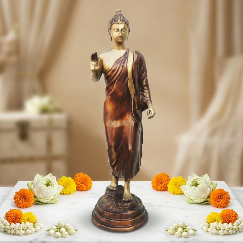 Brass Buddha, Standing — 25.8"