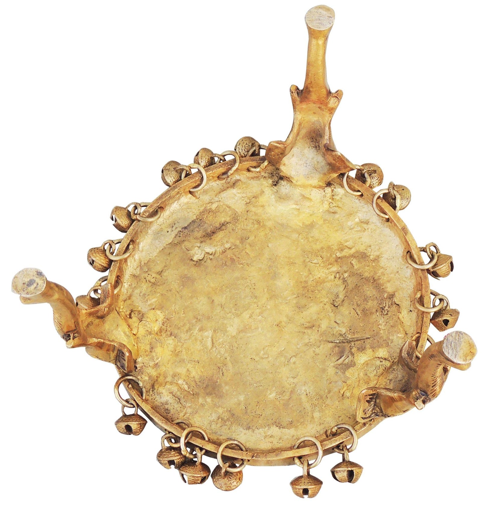 Brass Round Shape Chowki For — 4.3"