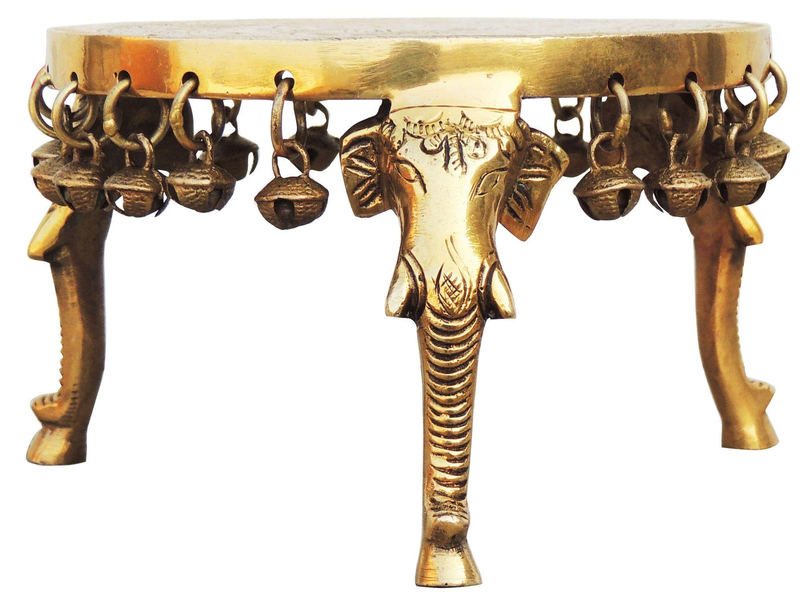 Brass Round Shape Chowki For — 4.3"