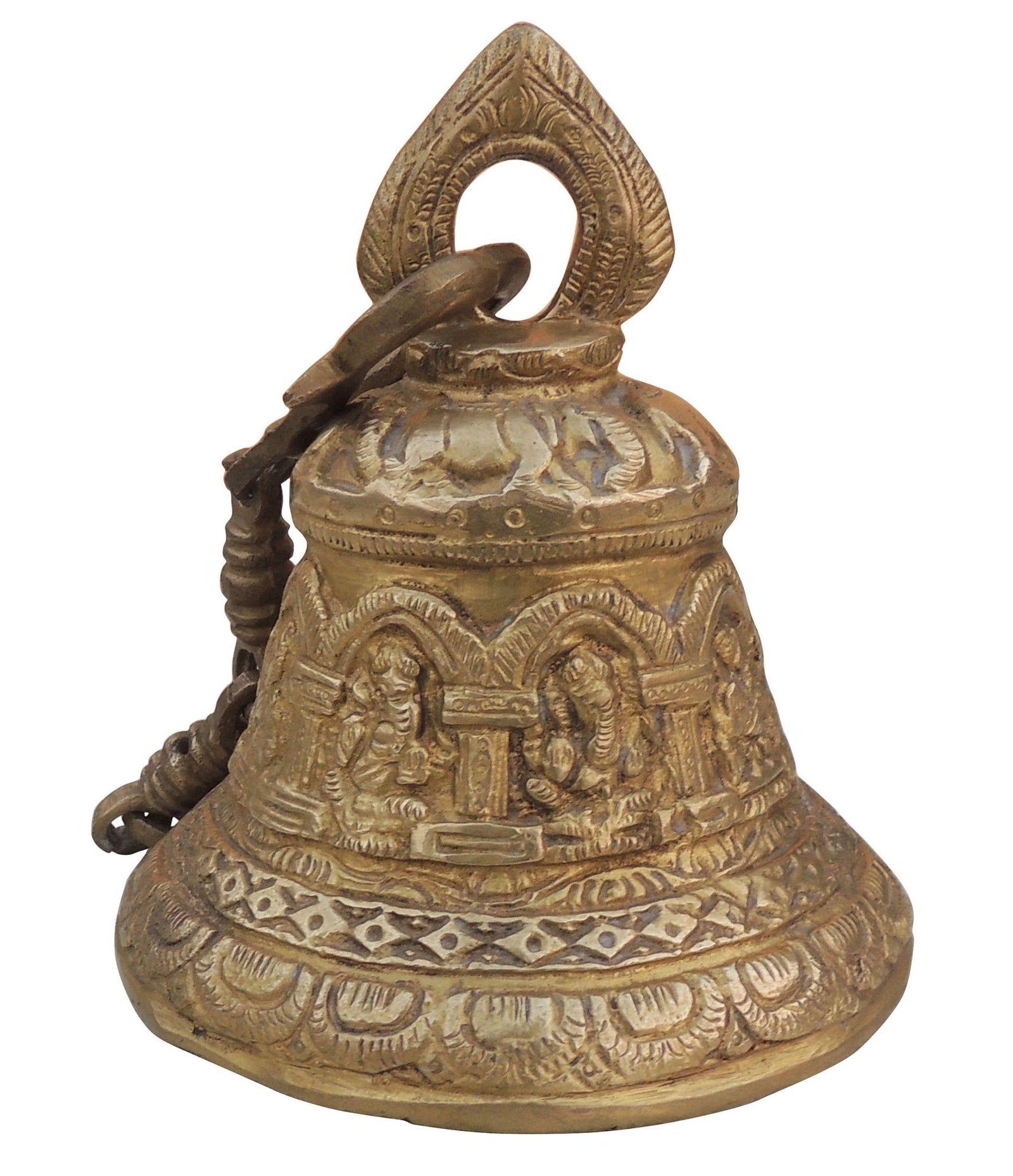Brass Bell Chain — 6"