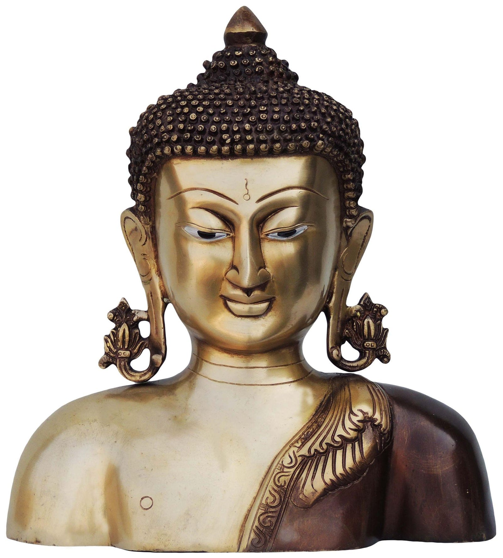 Brass Buddha — 10"