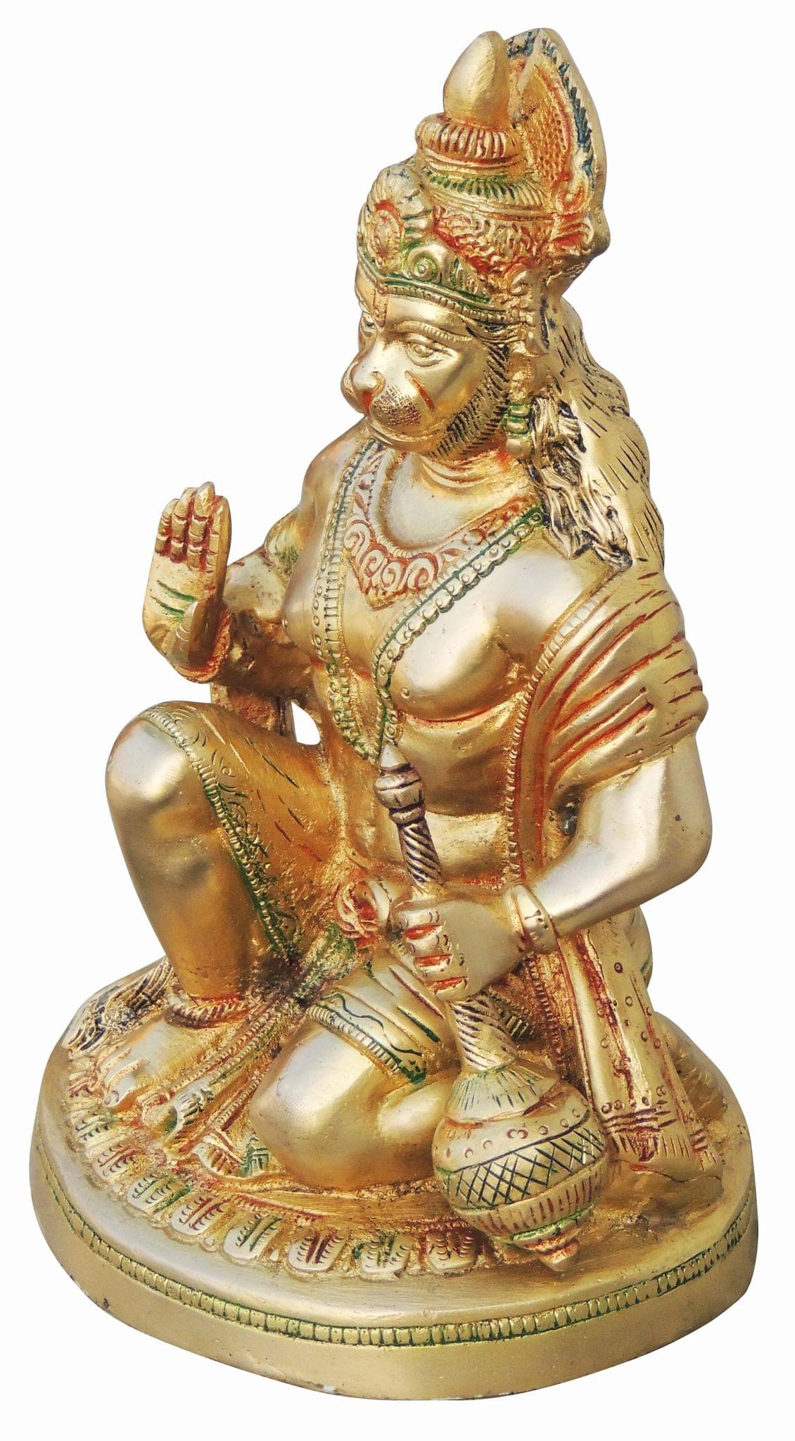 Brass Hanuman — 9.5"