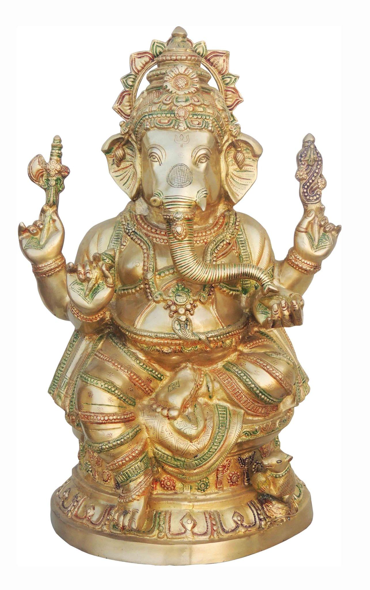 Brass Ganesh — 26.8"