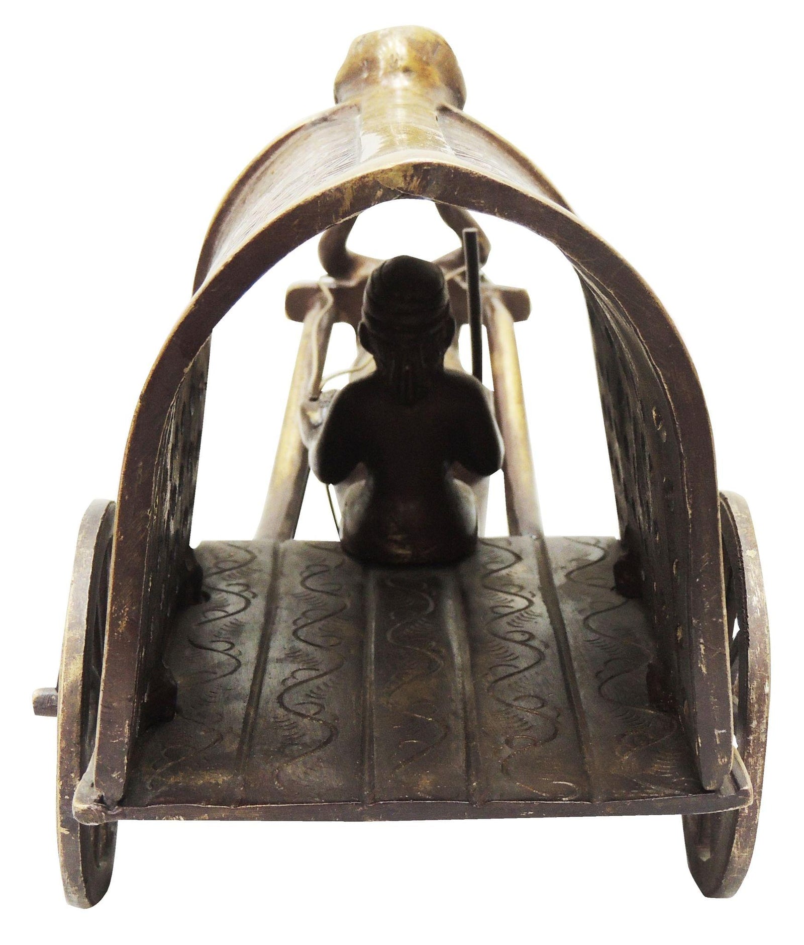Brass Bull Cart — 7"