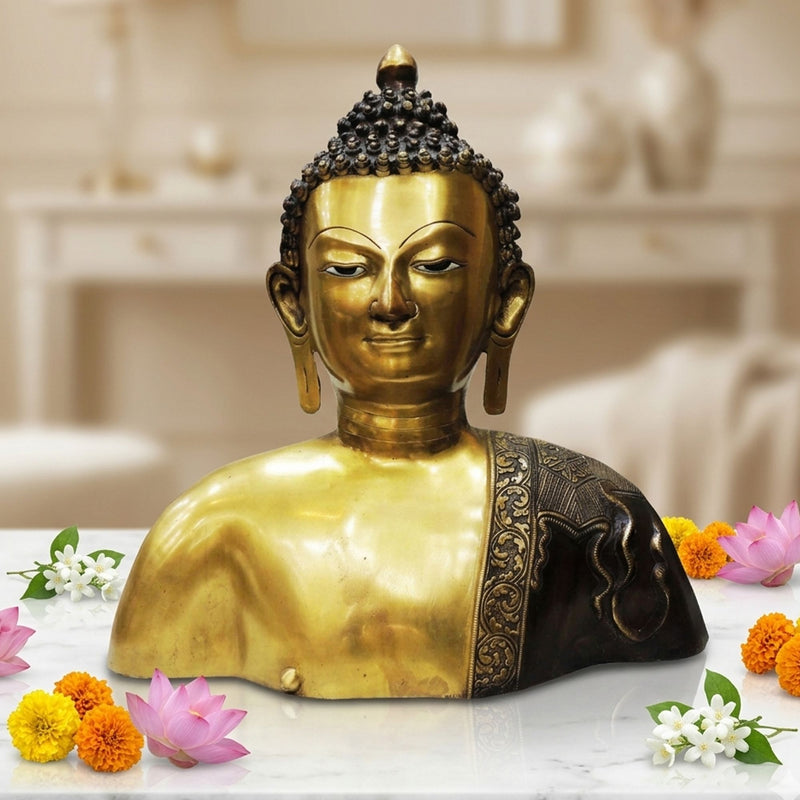 Brass Buddha — 17"