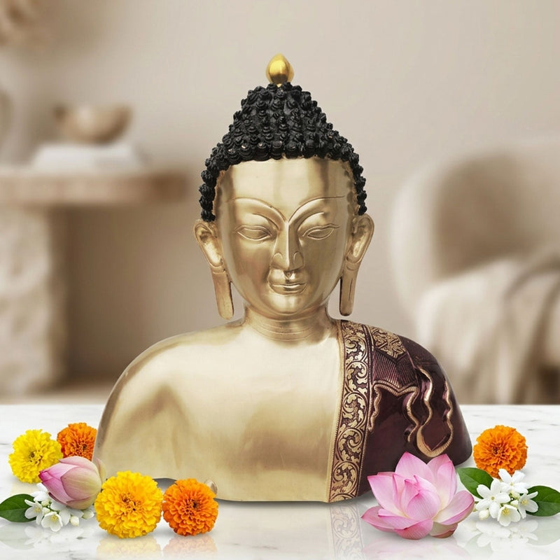 Brass Buddha — 18"