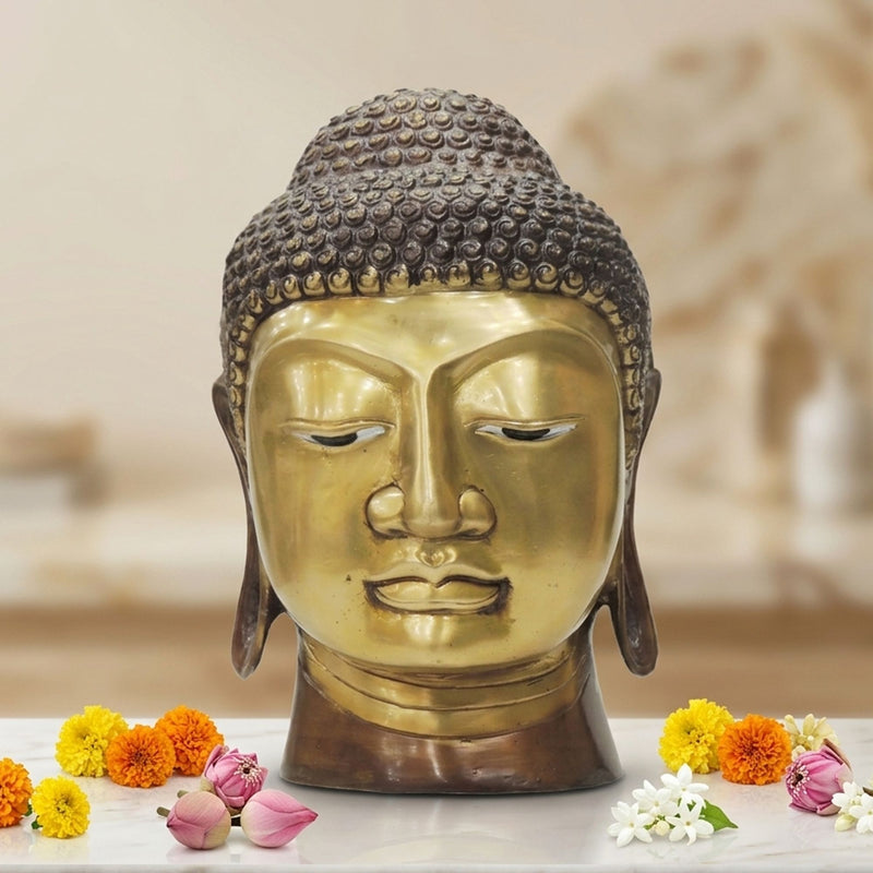 Brass Buddha — 9.5"