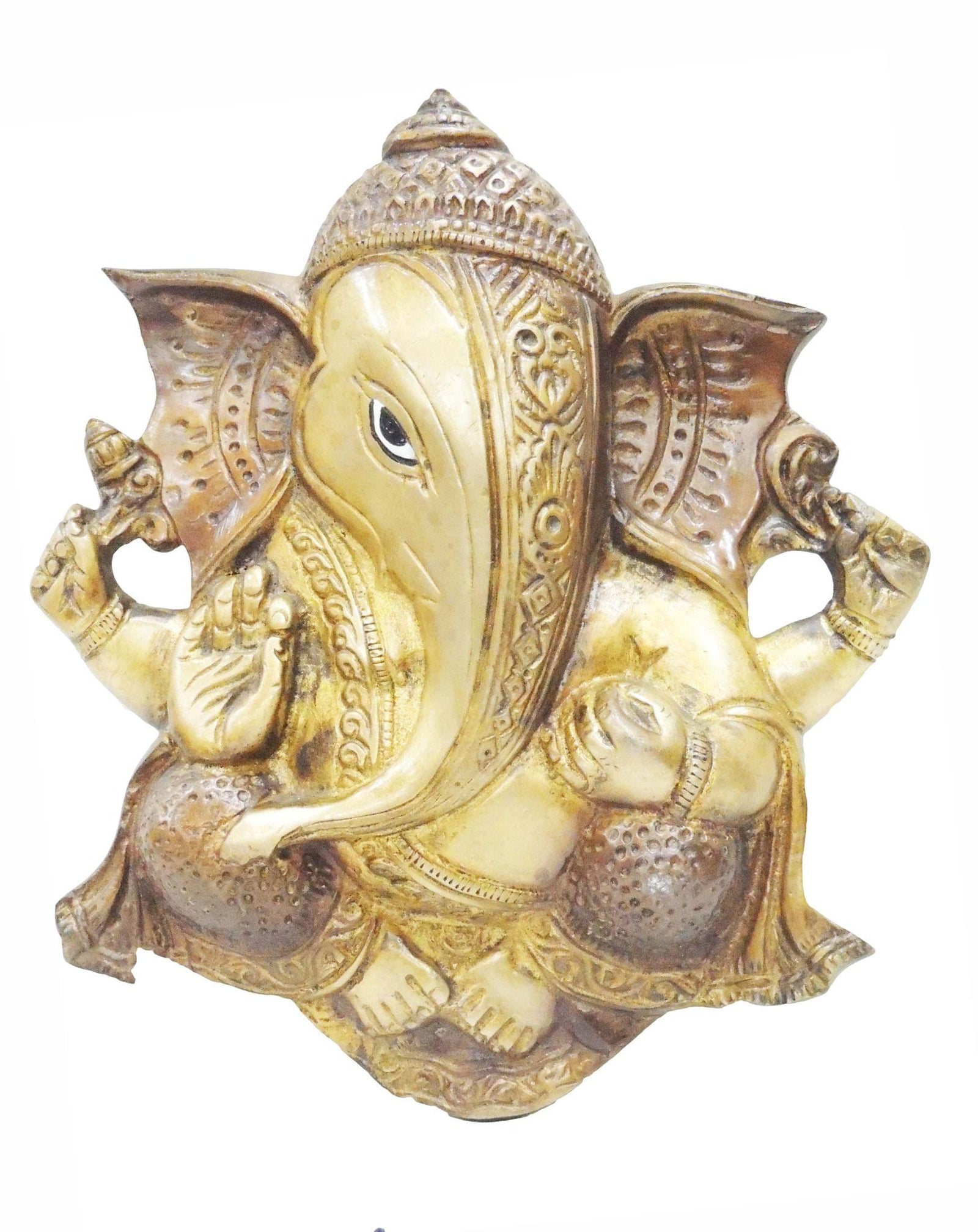 Brass Ganesh — 8.5"
