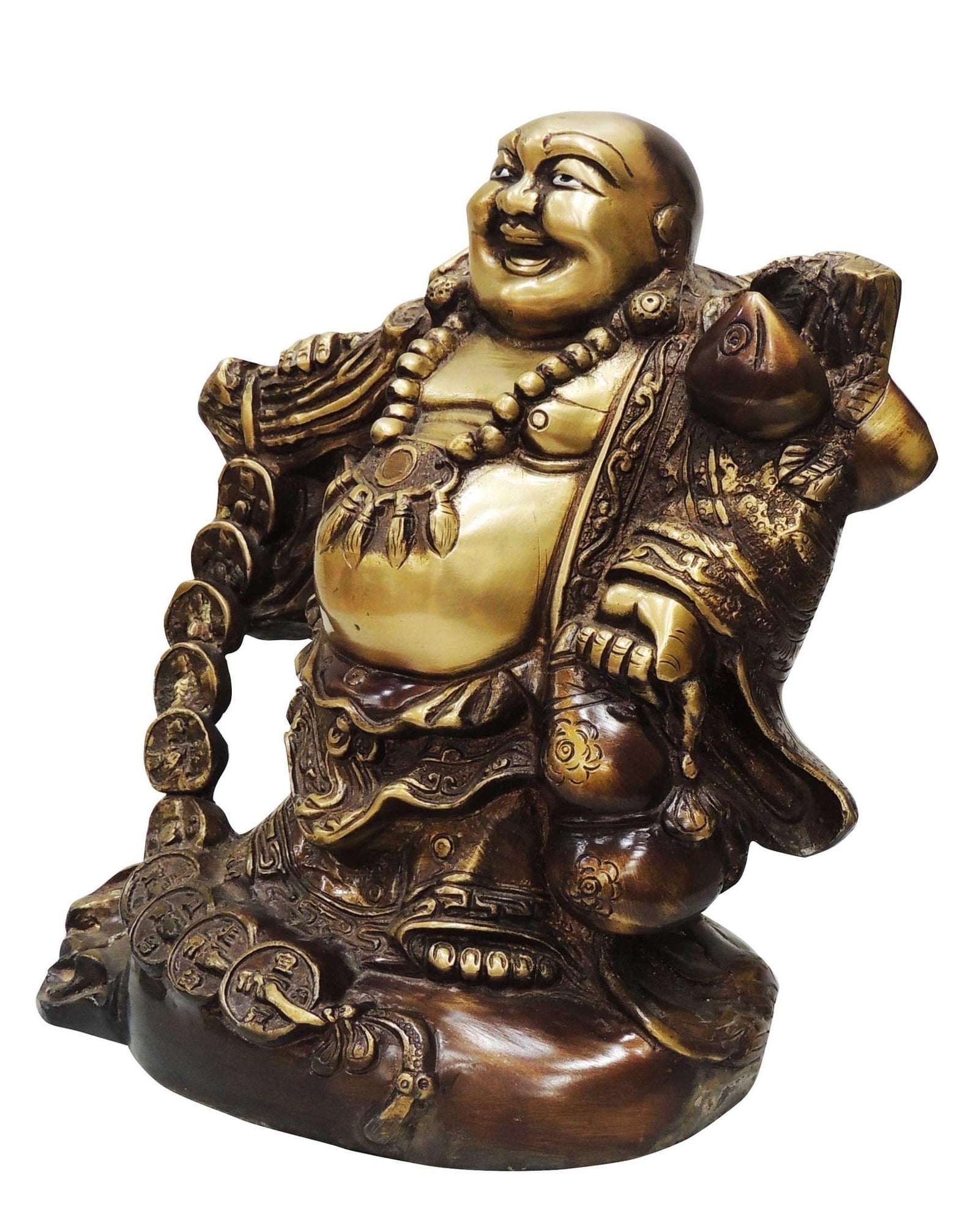 Brass Buddha — 10.5"