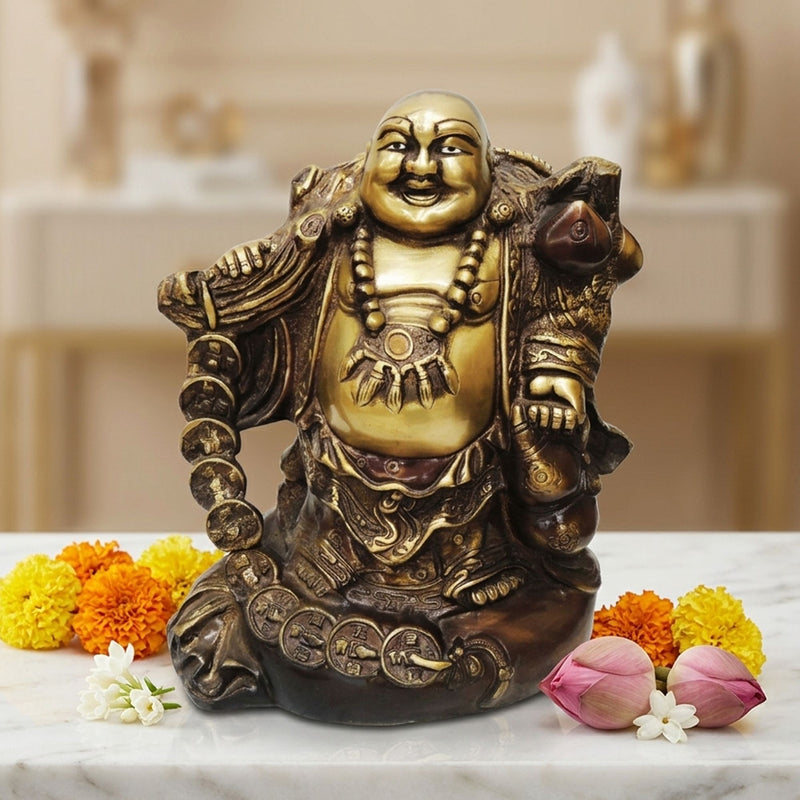 Brass Buddha — 10.5"