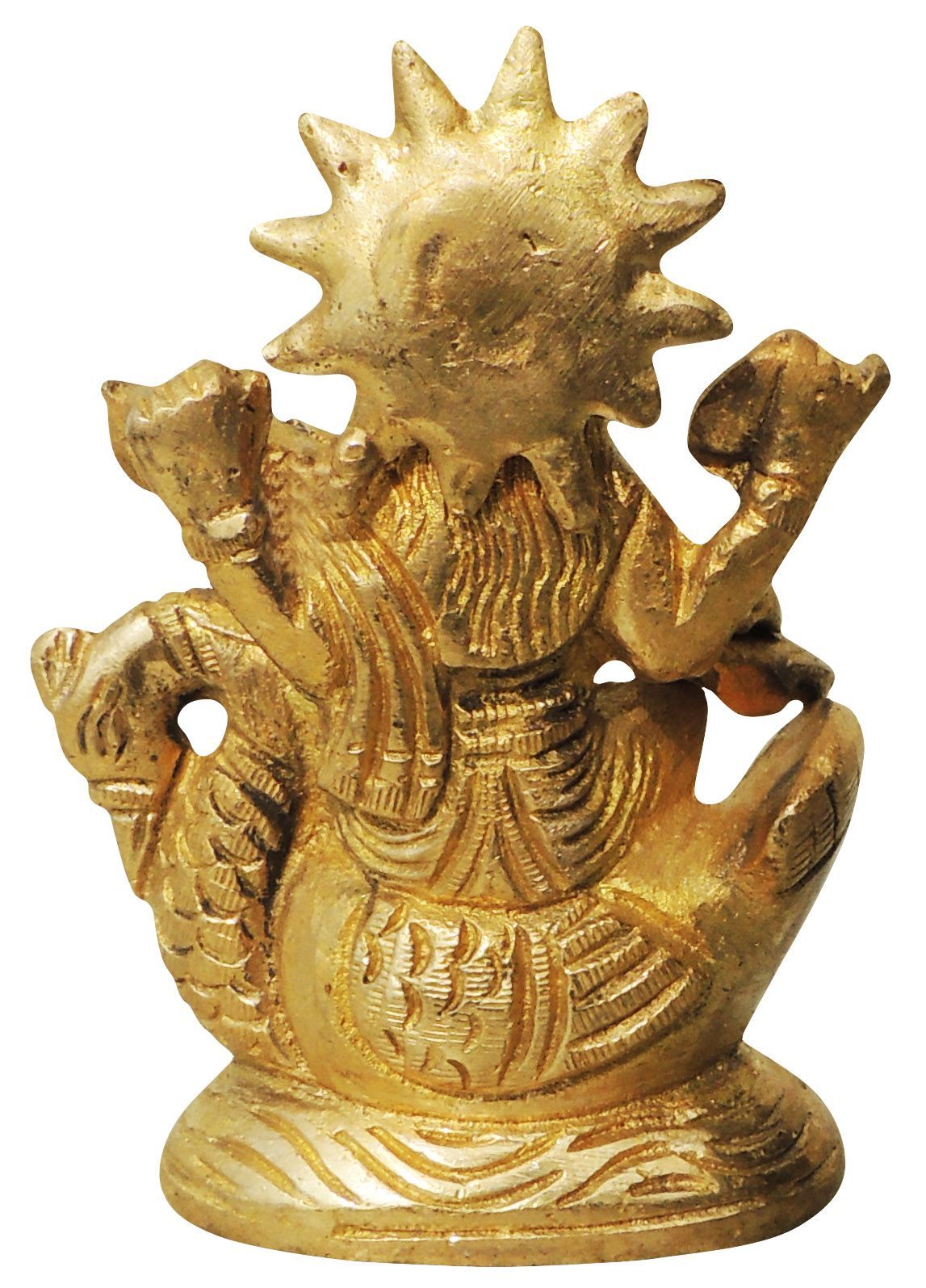 Brass Saraswati — 3.5"