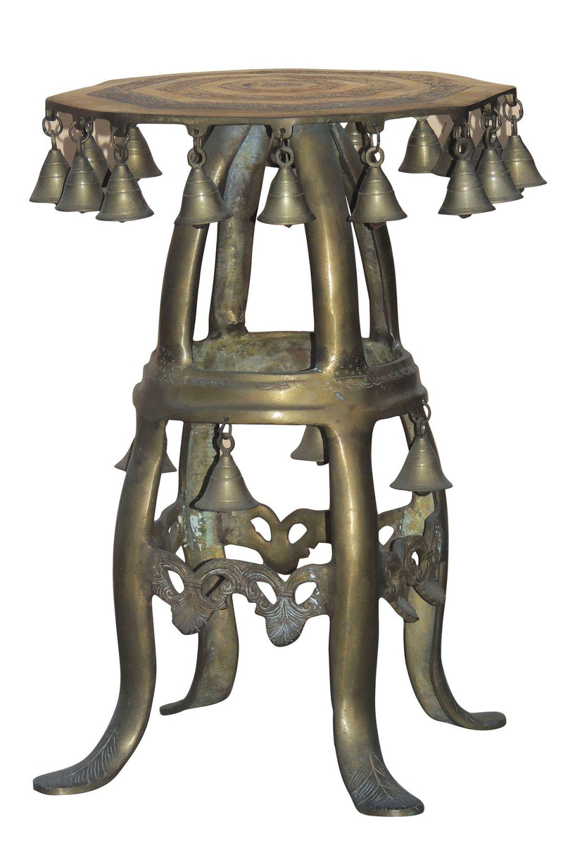 Brass Stool For — 19.3"