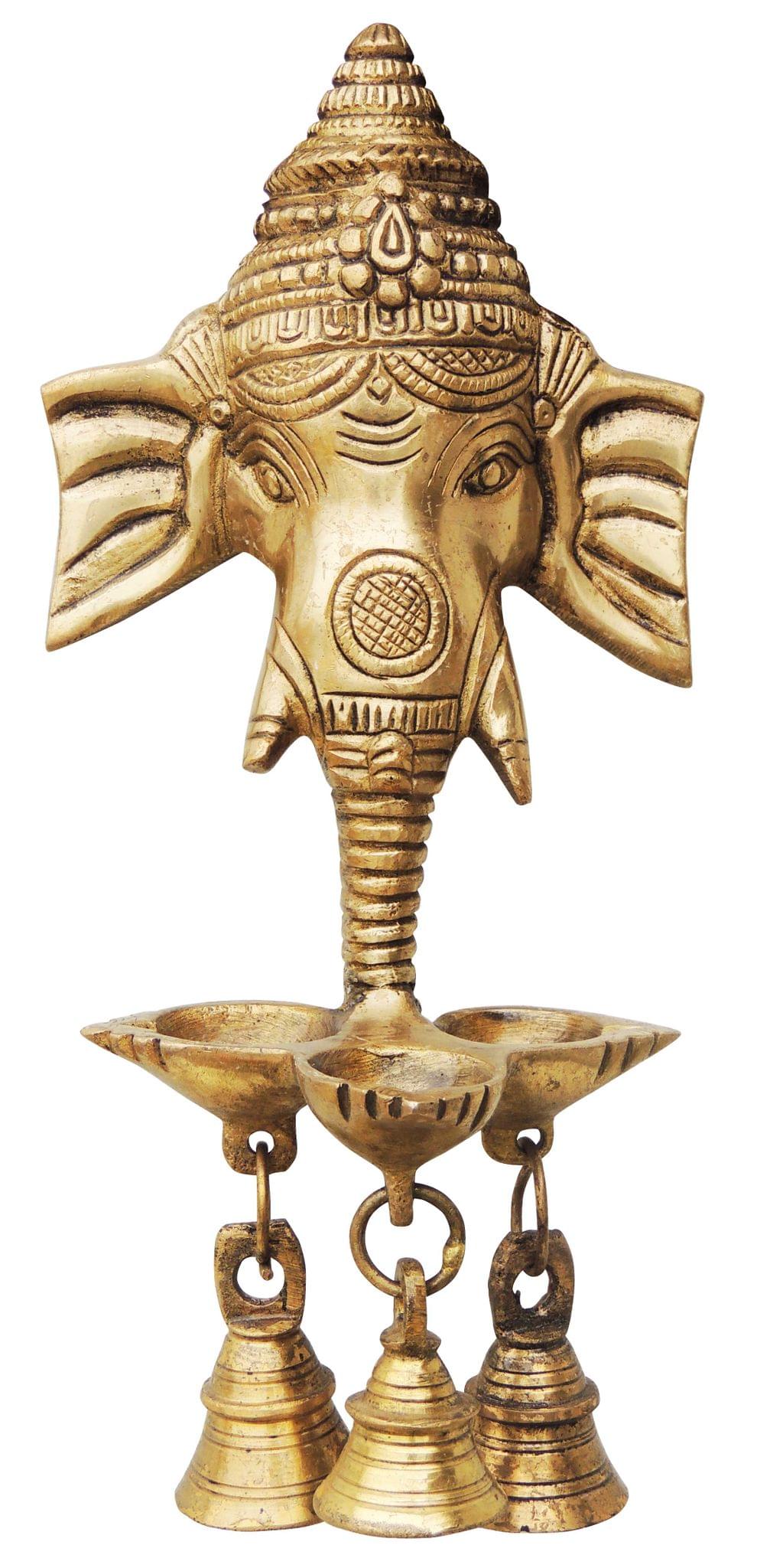 Brass Ganesh — 10"