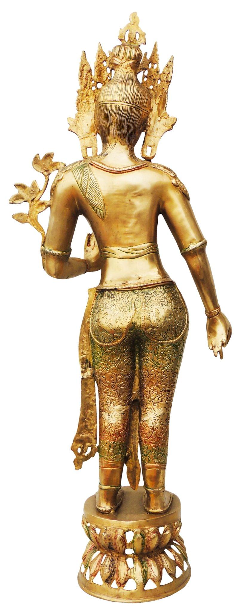 Brass Tara Devi Colour — 33"