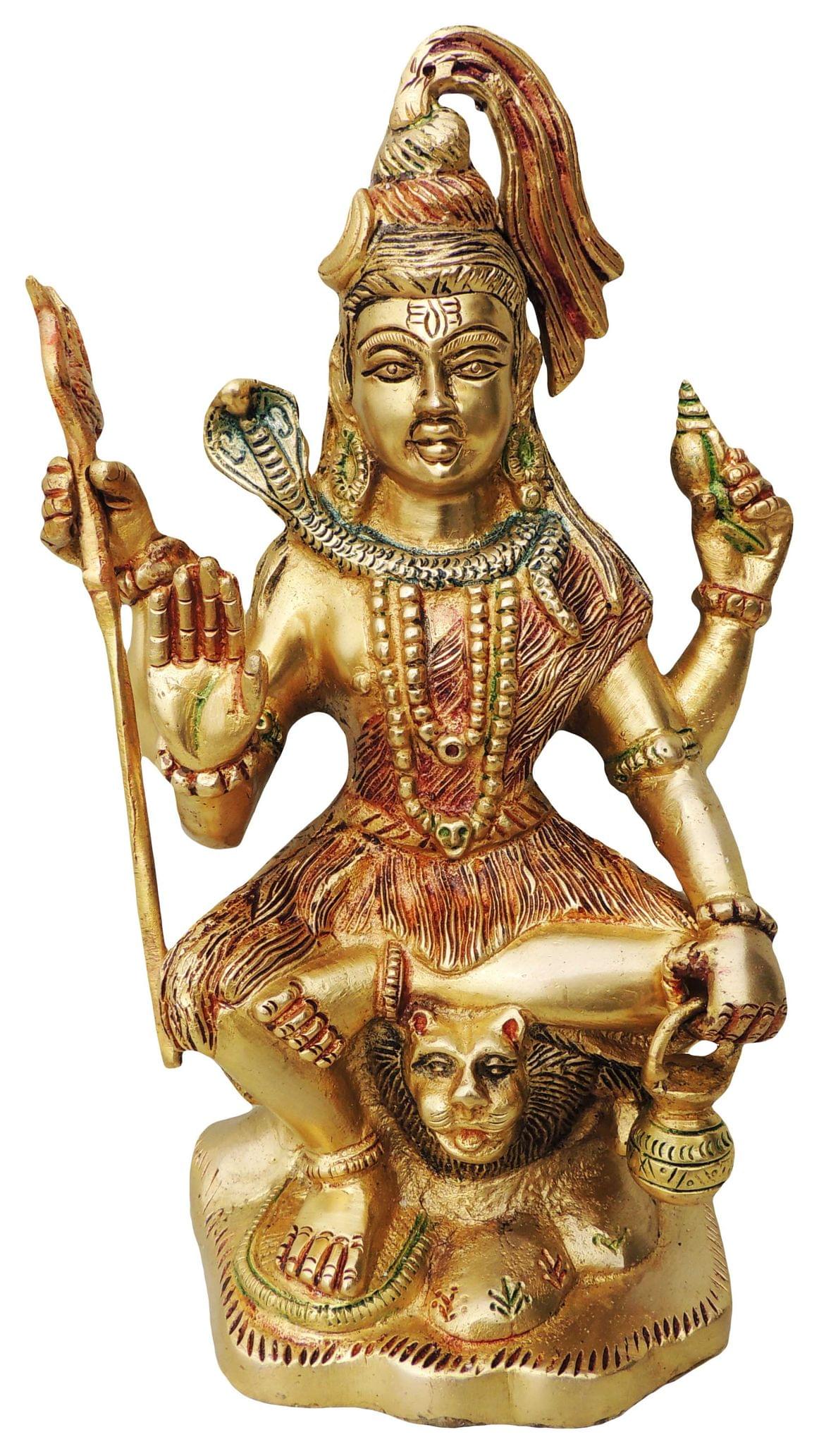 Brass Shiva — 9"