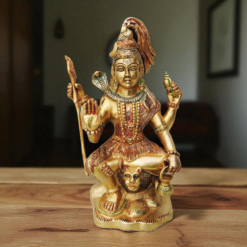 Brass Shiva — 9"