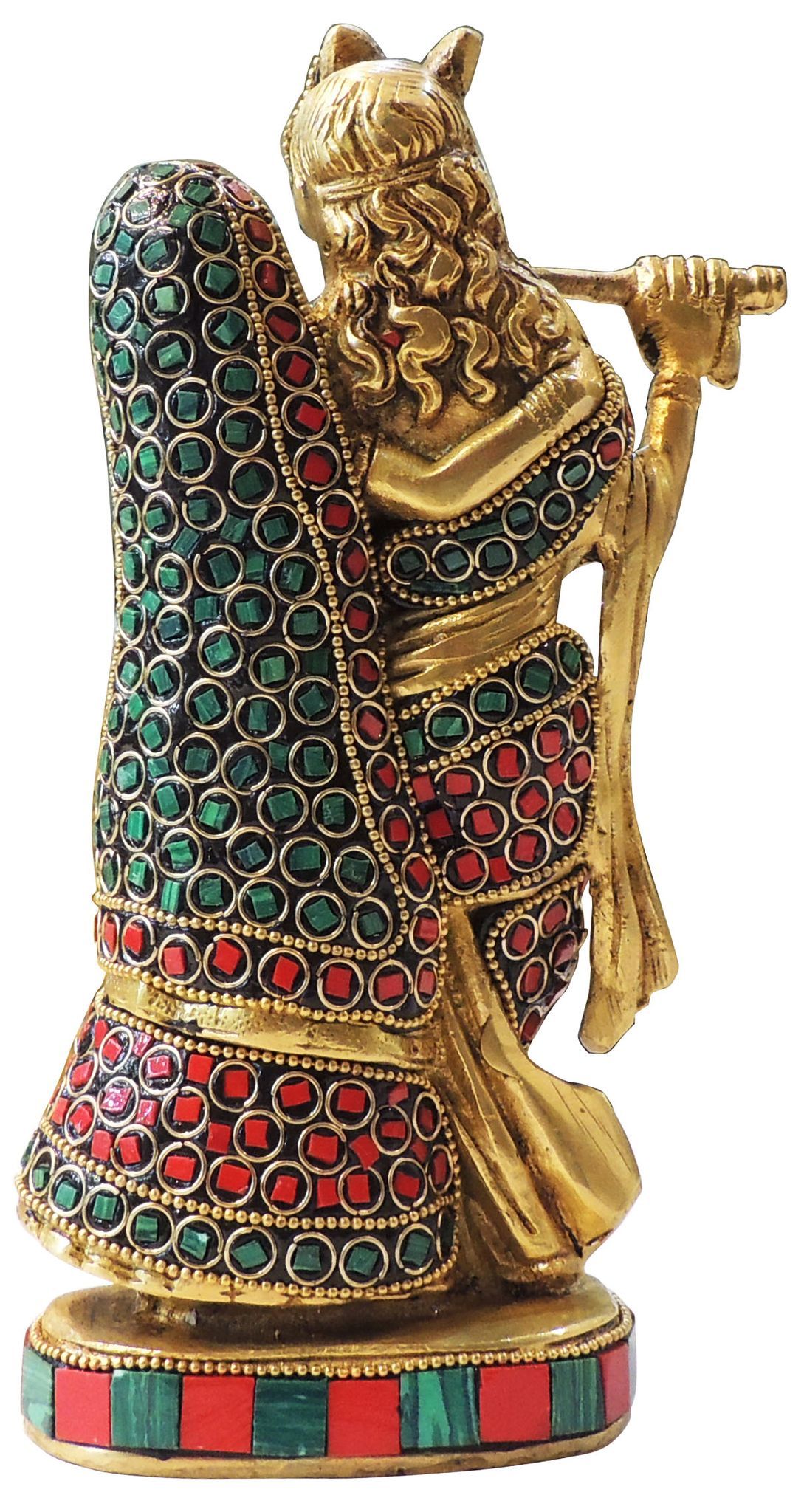 Brass Radha-Krishna — 8.2"