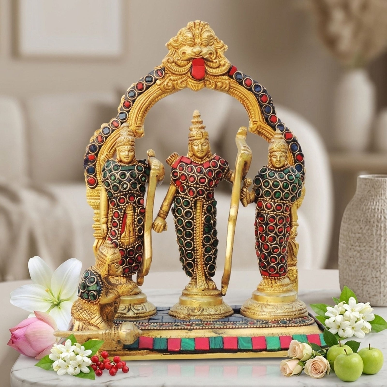 Brass Ram Darbar — 9"