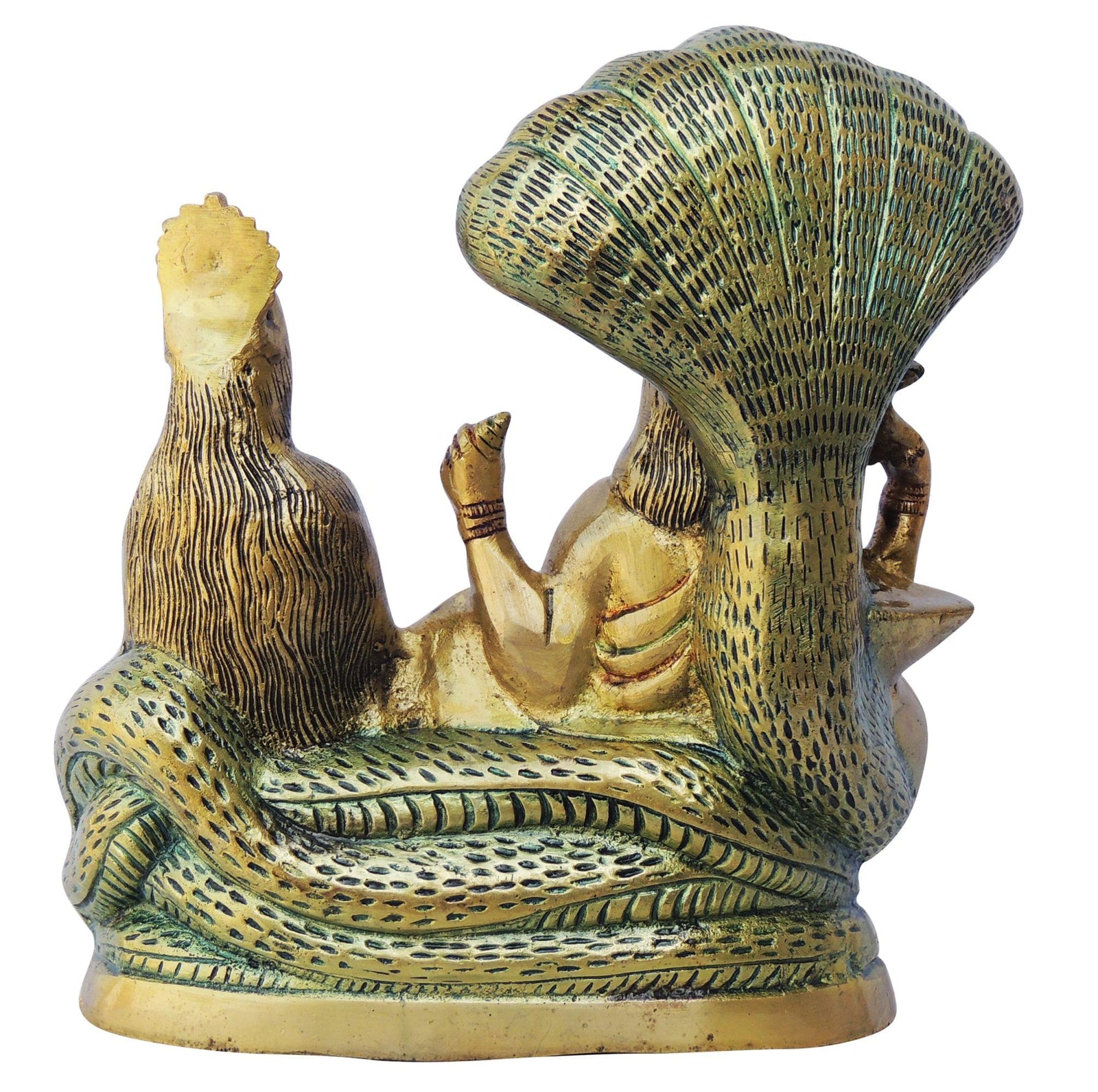 Brass Vishnu — 8.5"