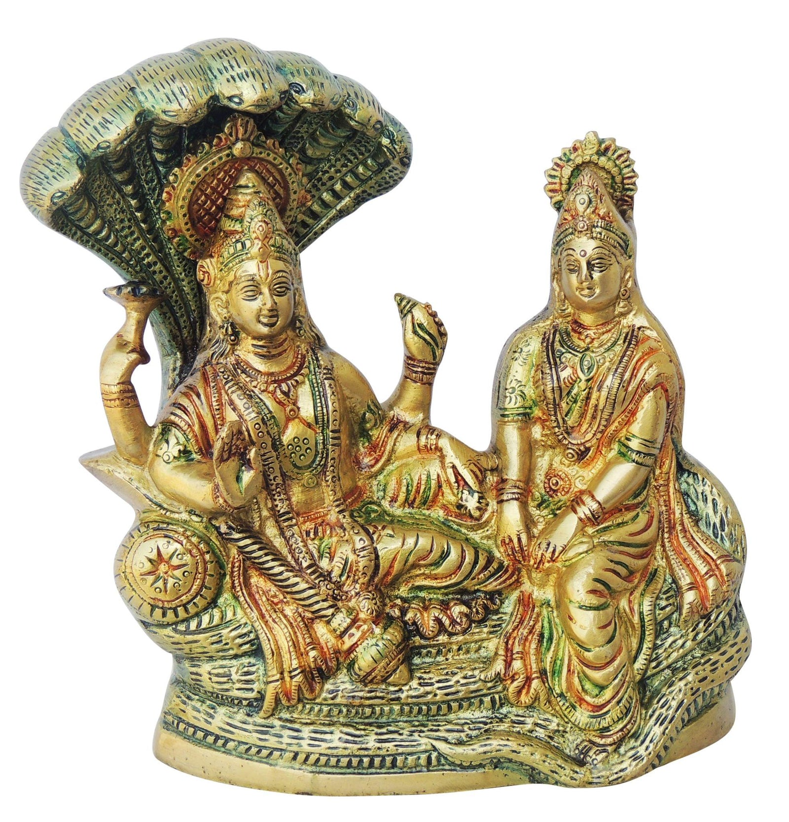 Brass Vishnu — 8.5"