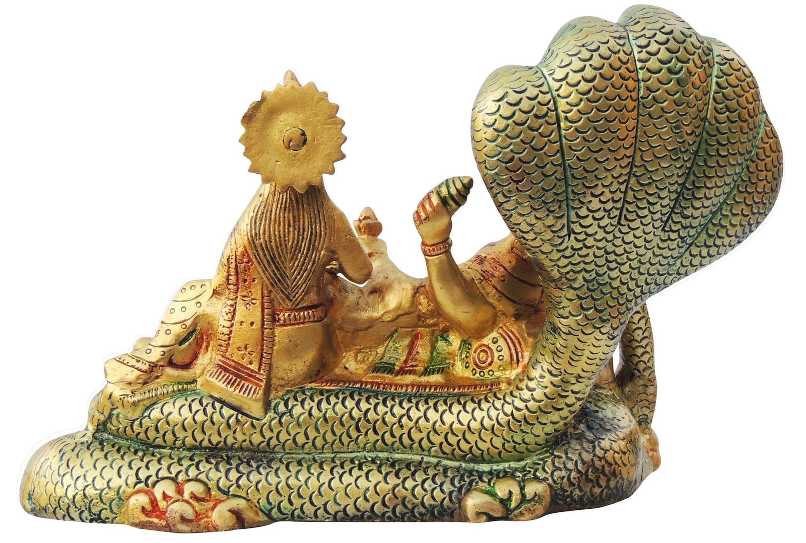 Brass Vishnu — 6.6"