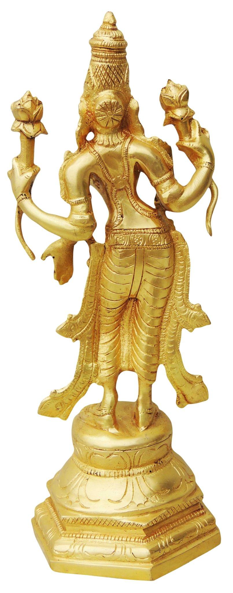 Brass Lakshmi, Standing — 12"