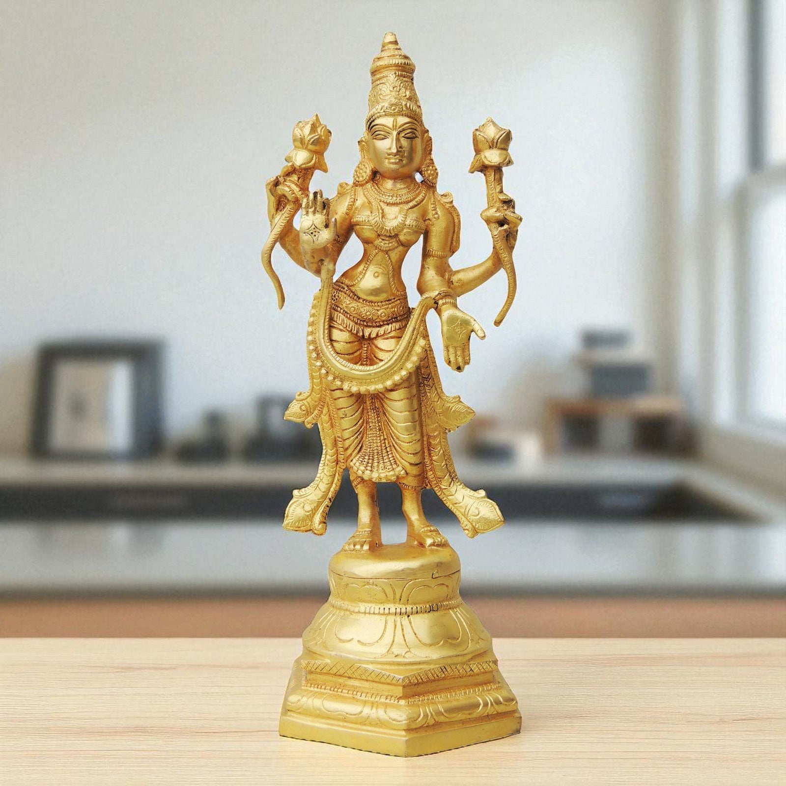 Brass Lakshmi, Standing — 12"