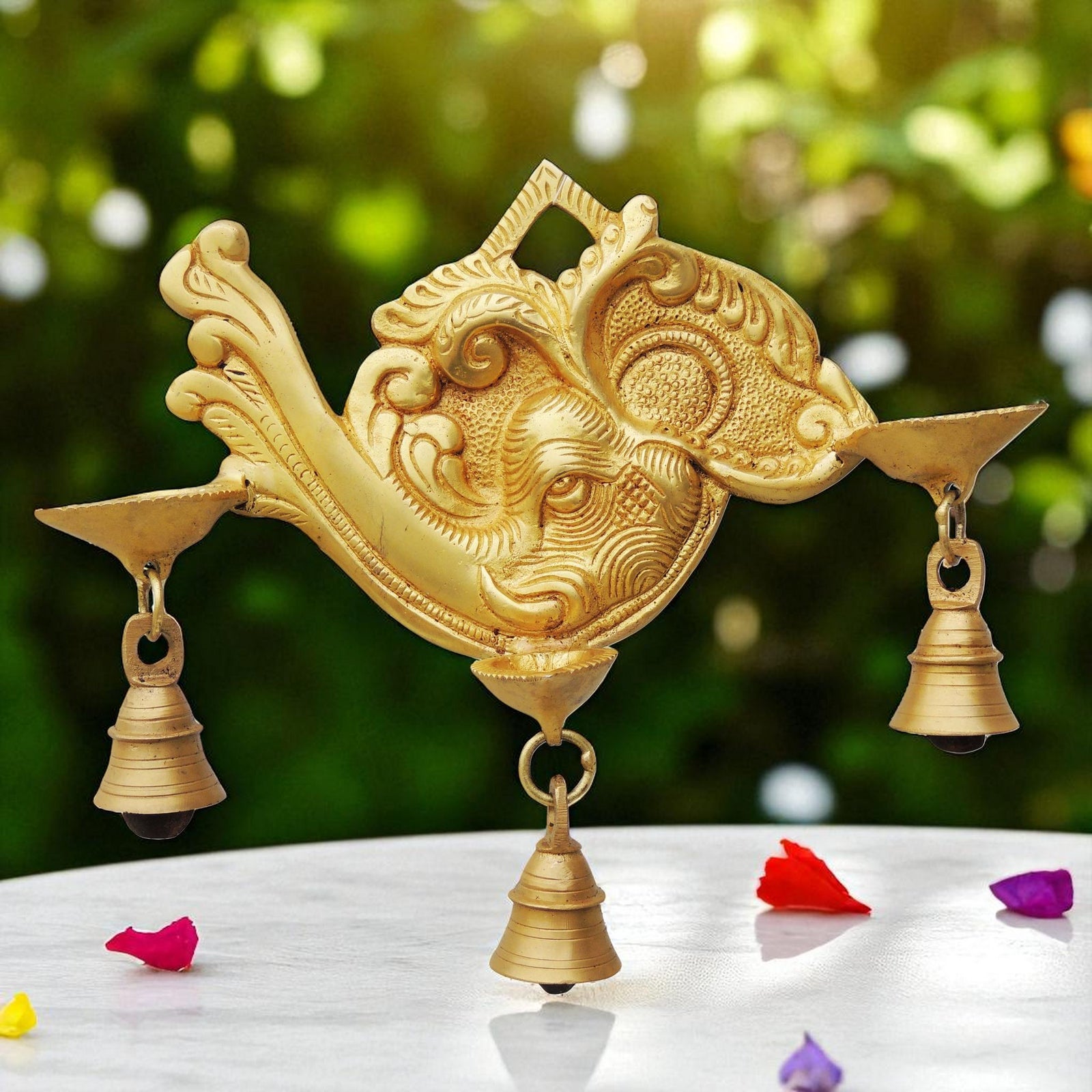 Brass Ganesh — 8"