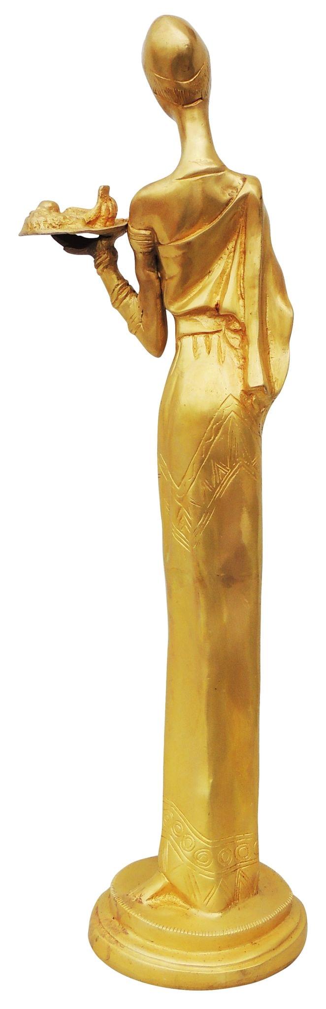 Brass Lady Fruits — 19"