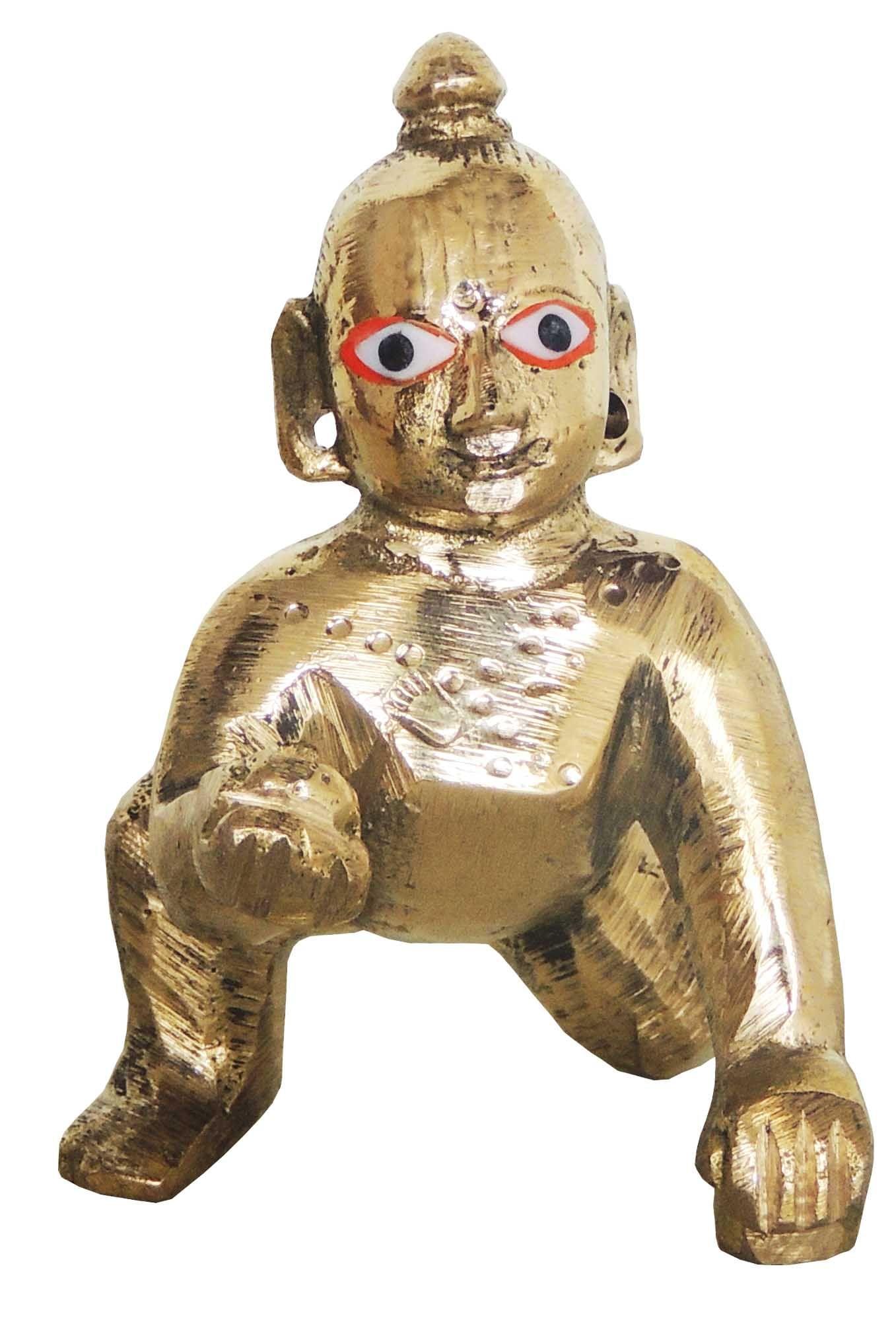 Brass Krishna — 3"