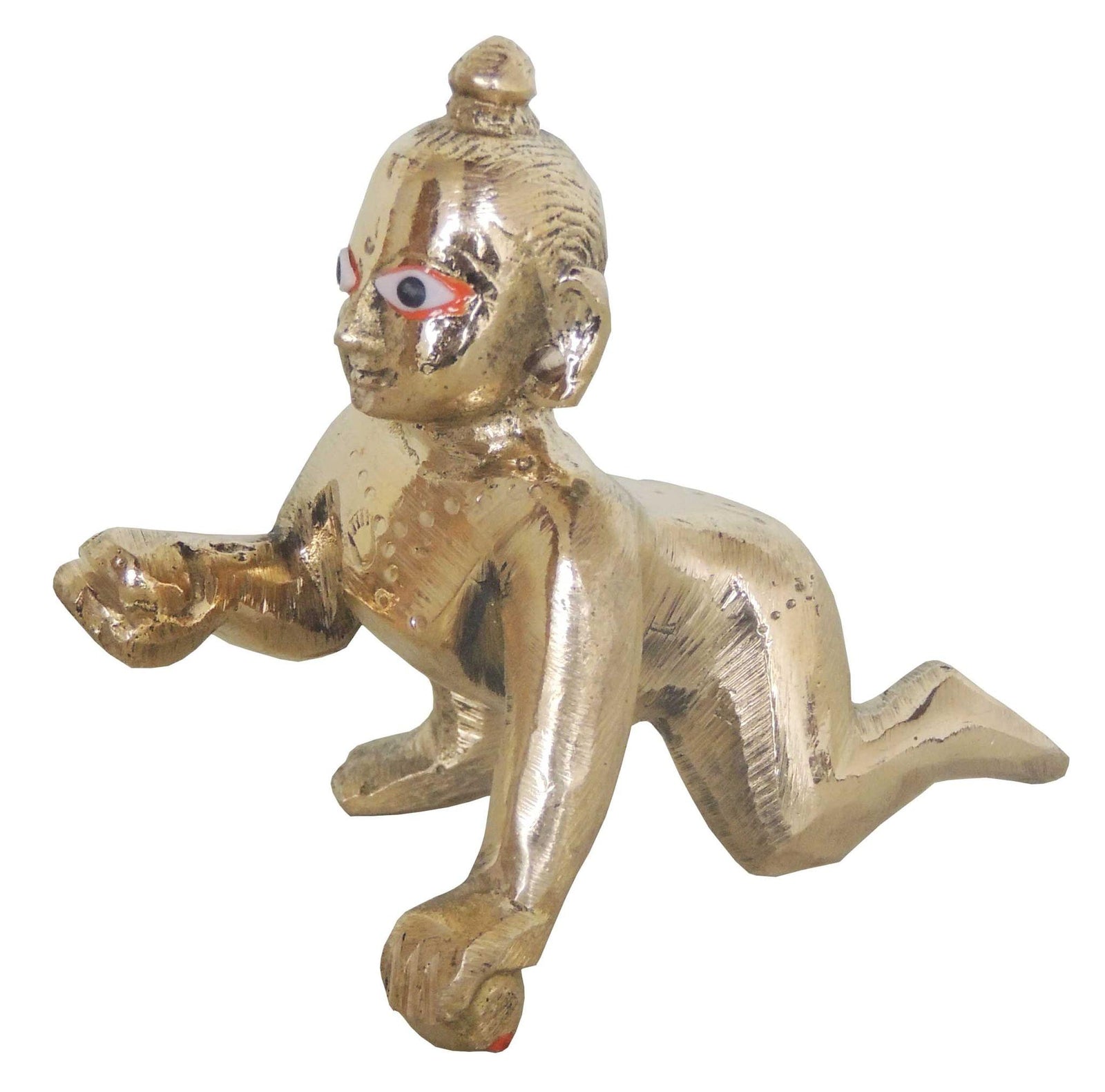 Brass Krishna — 3"