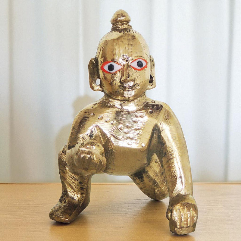Brass Krishna — 3"