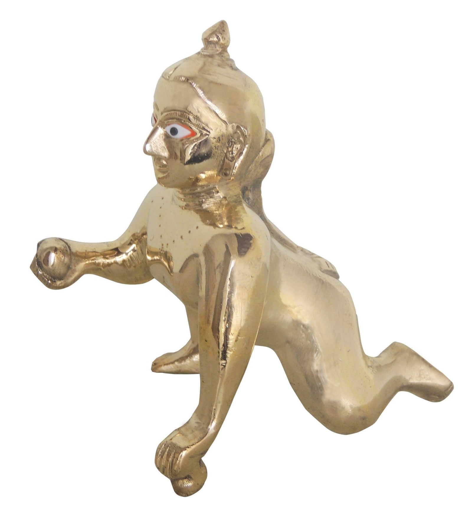 Brass Krishna — 6"