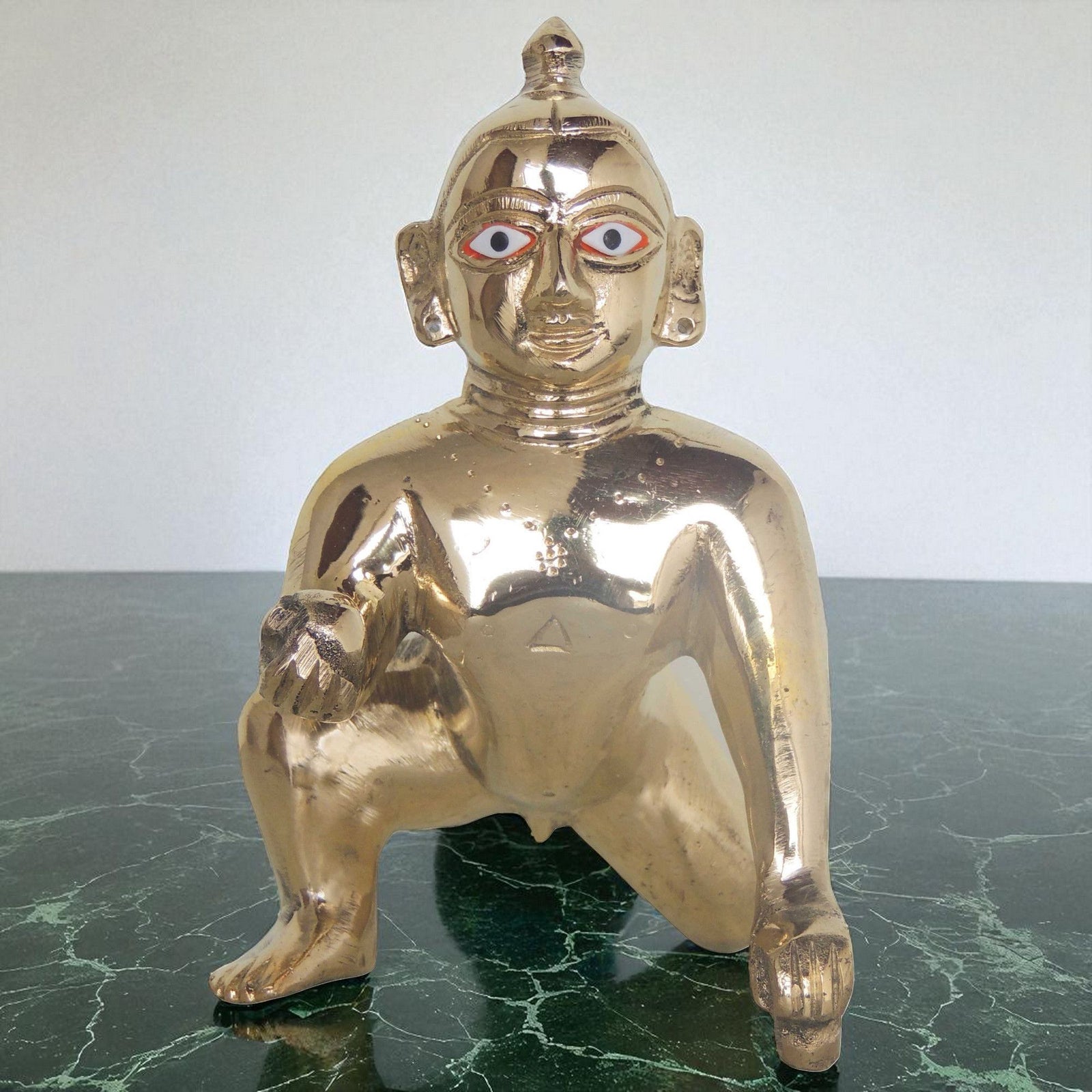 Brass Krishna — 6"