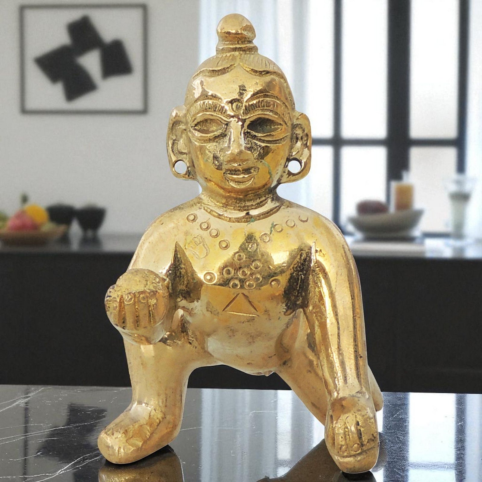 Brass Krishna — 2.5"