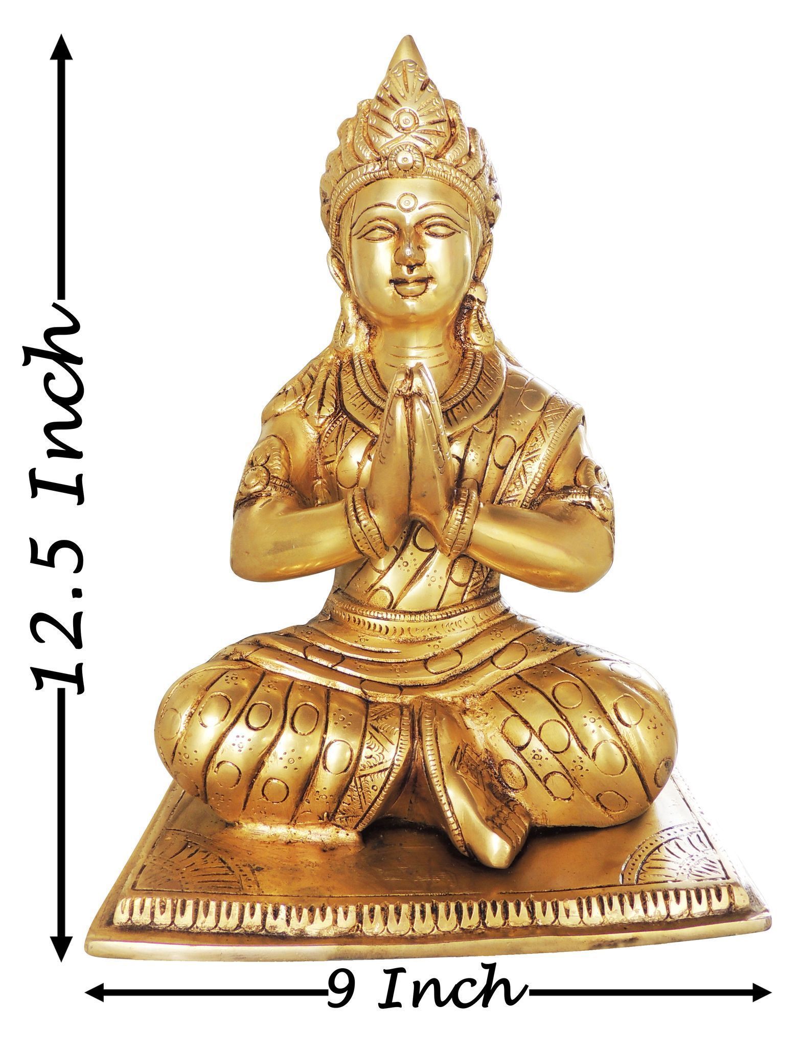Brass Parvati — 12.5"