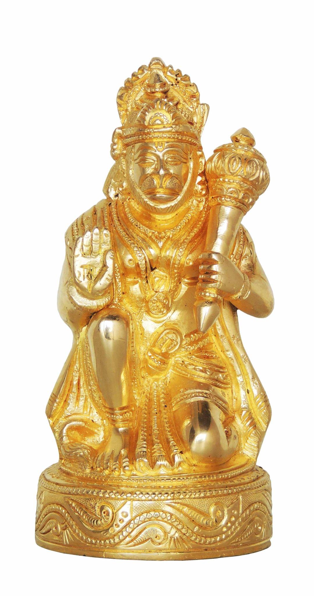 Brass Hanuman — 6.8"
