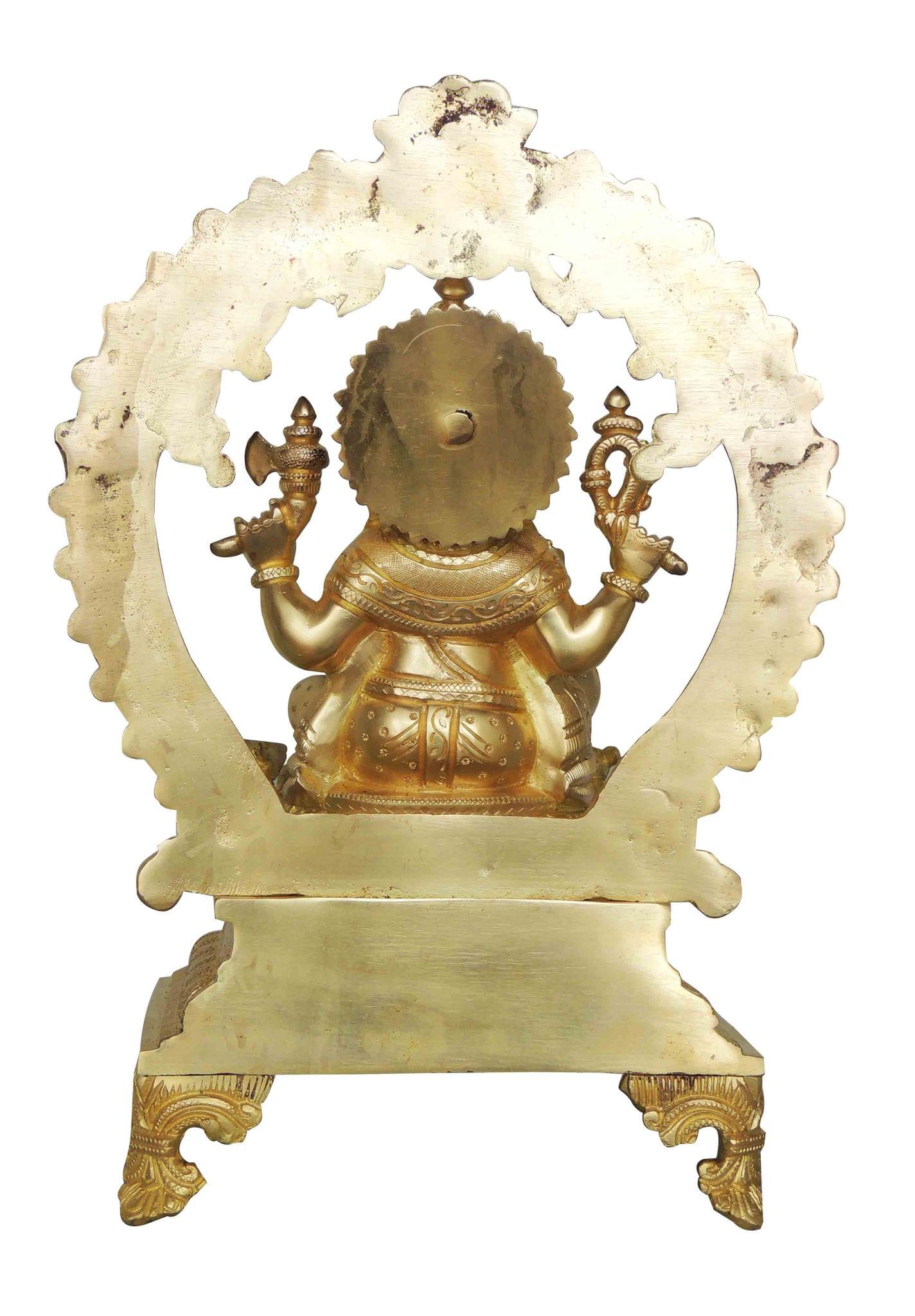 Brass Ganesh — 14"