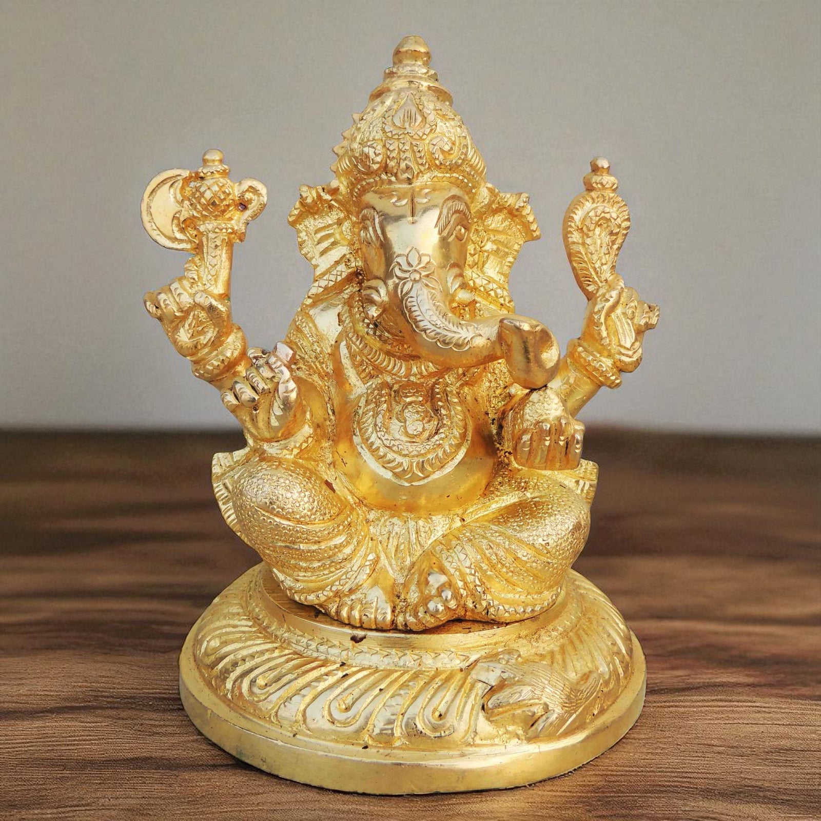 Brass Ganesh — 4.7"