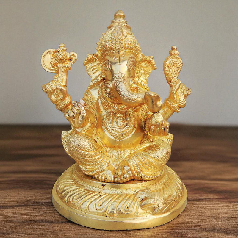 Brass Ganesh — 4.7"