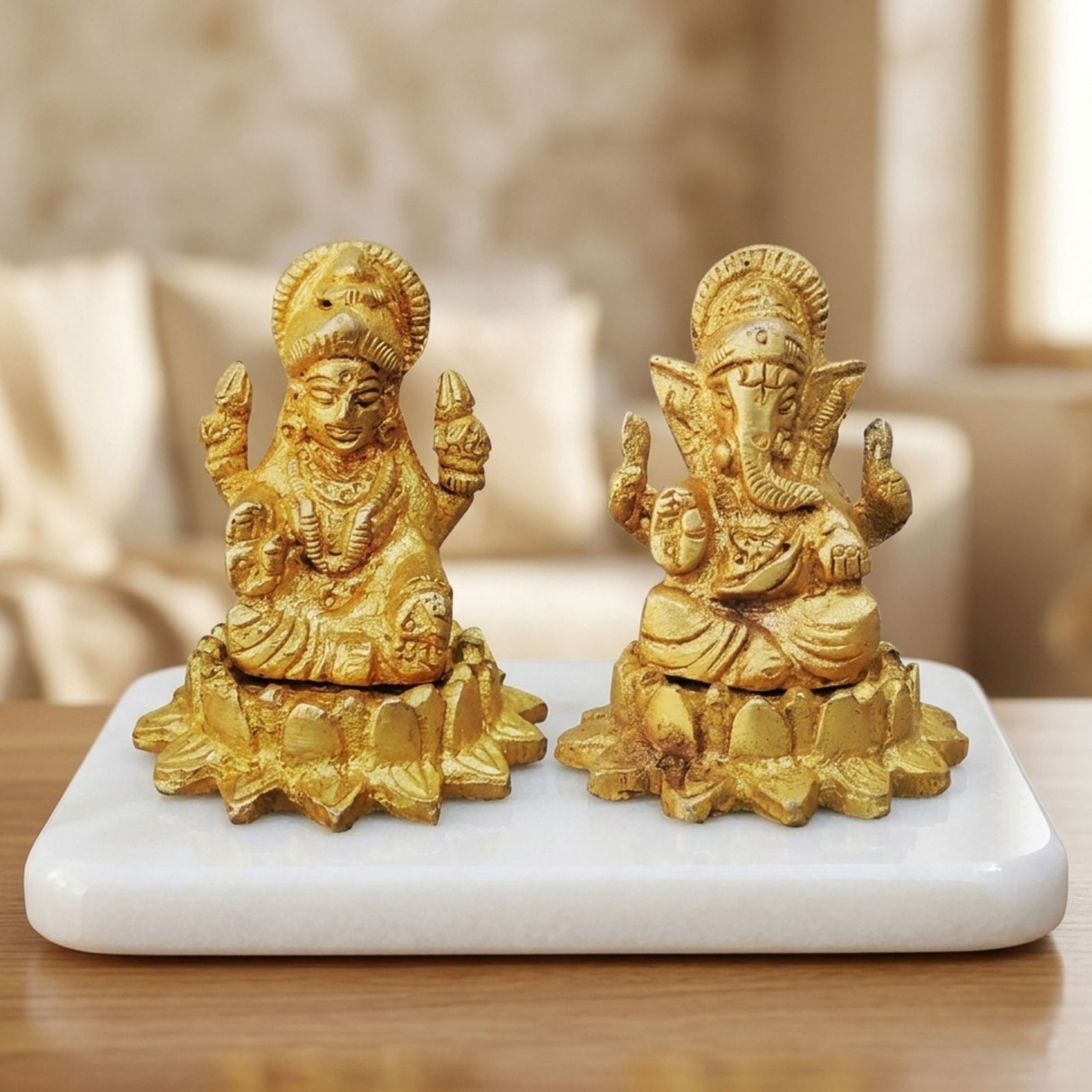 Brass Lakshmi-Ganesh Set
