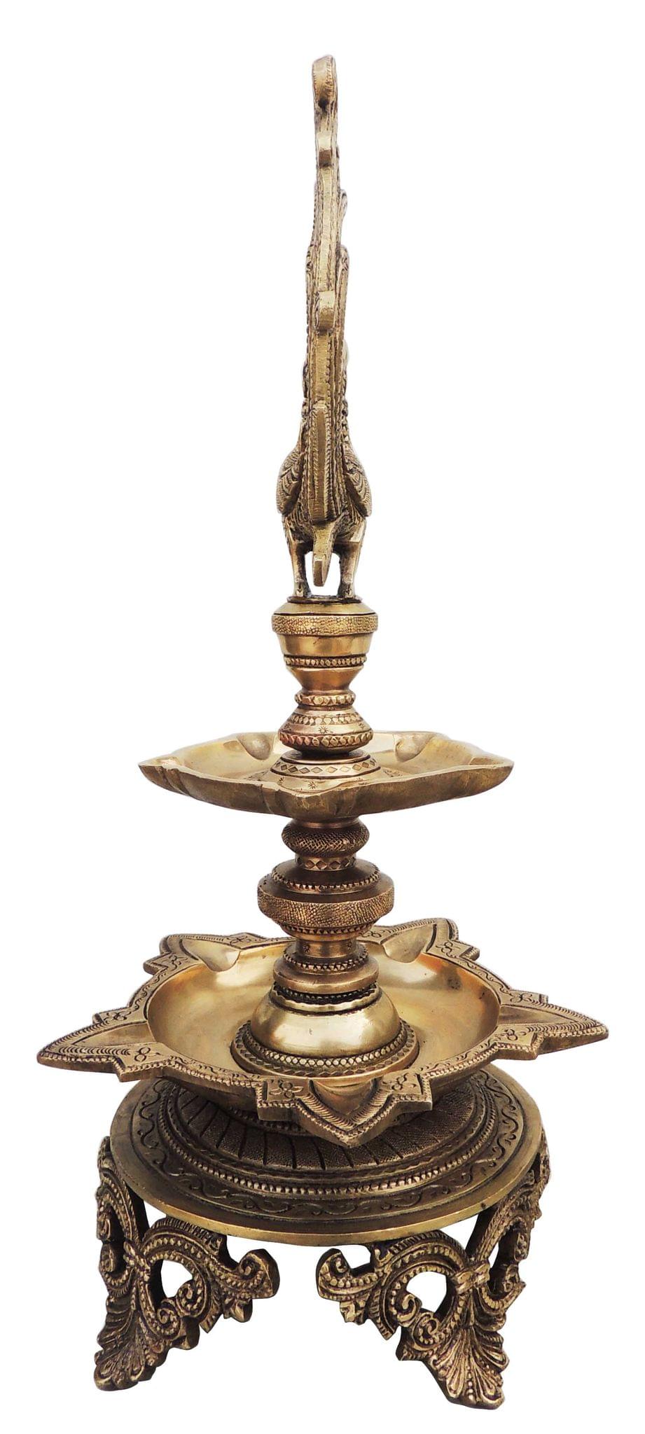 Brass Hen (Murga) Deepak — 16.5"