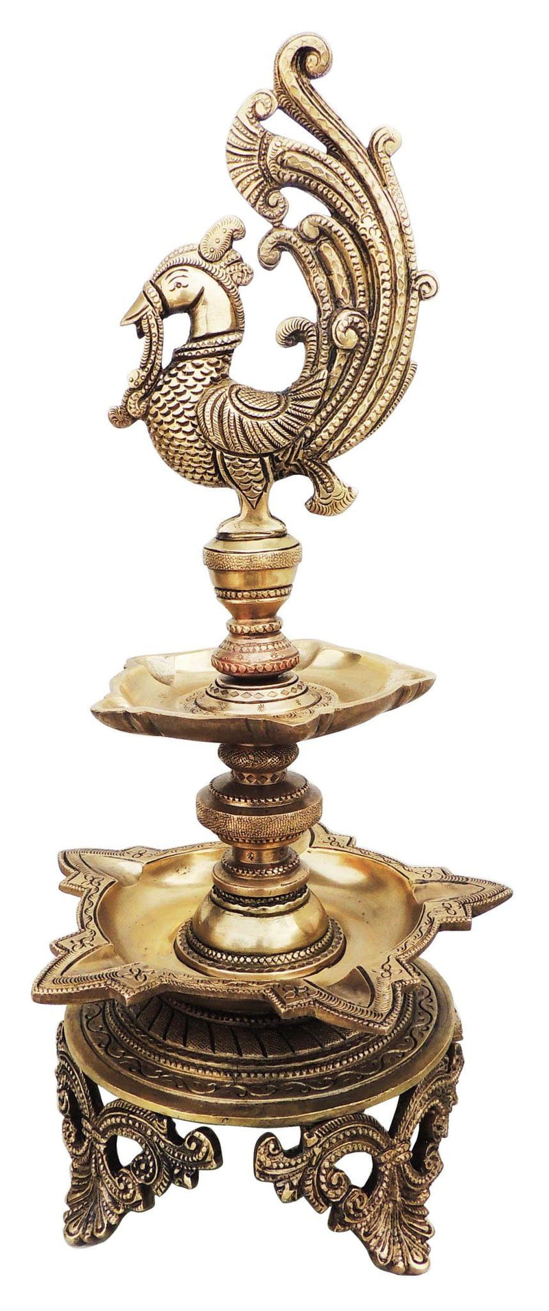 Brass Hen (Murga) Deepak — 16.5"