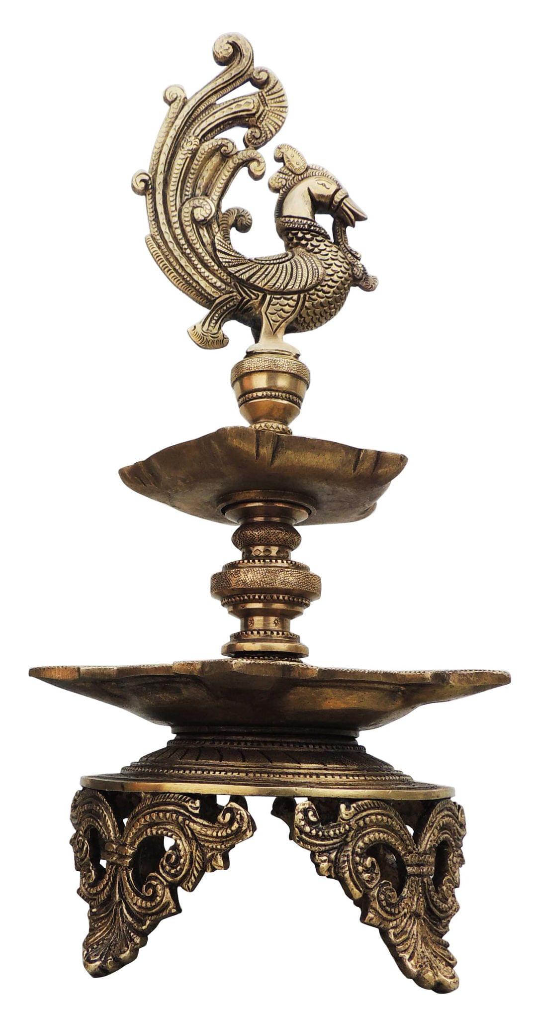 Brass Hen (Murga) Deepak — 16.5"