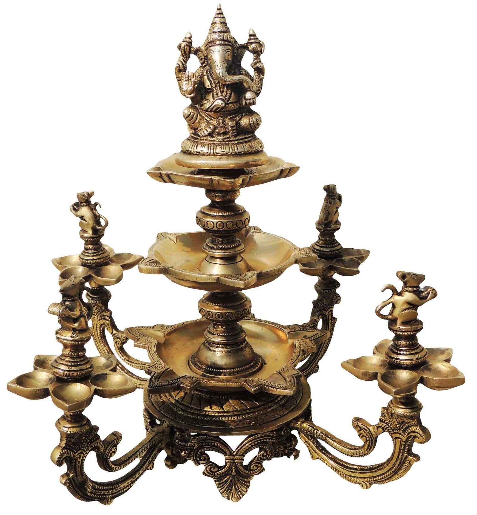 Brass Ganesh — 16"