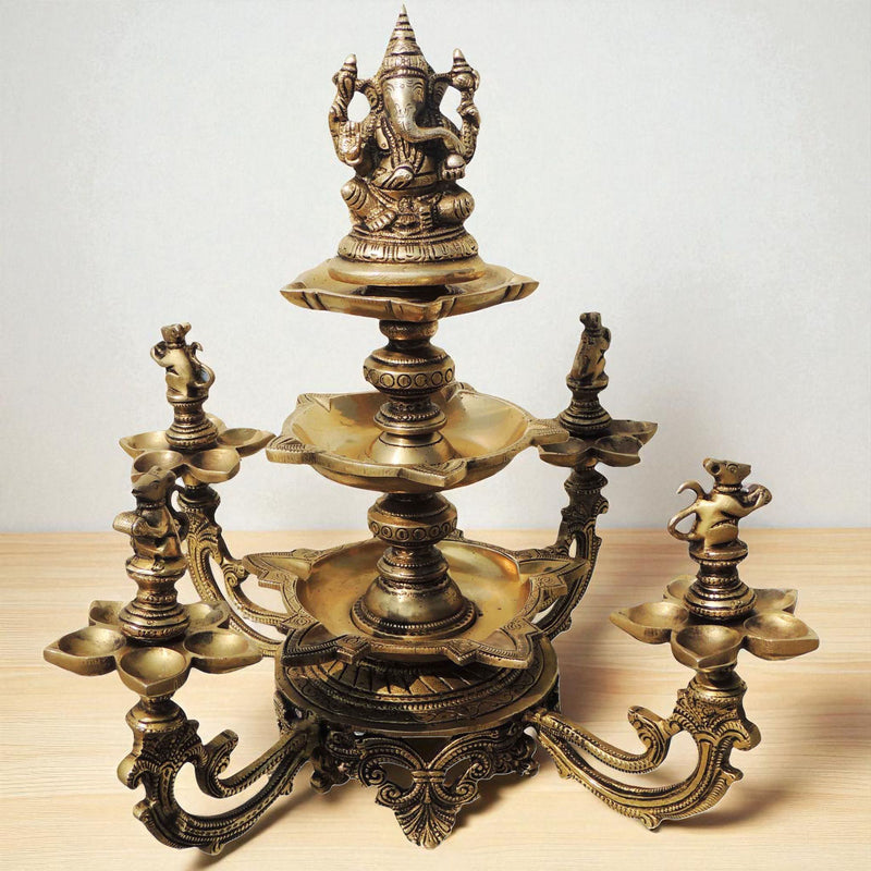 Brass Ganesh — 16"