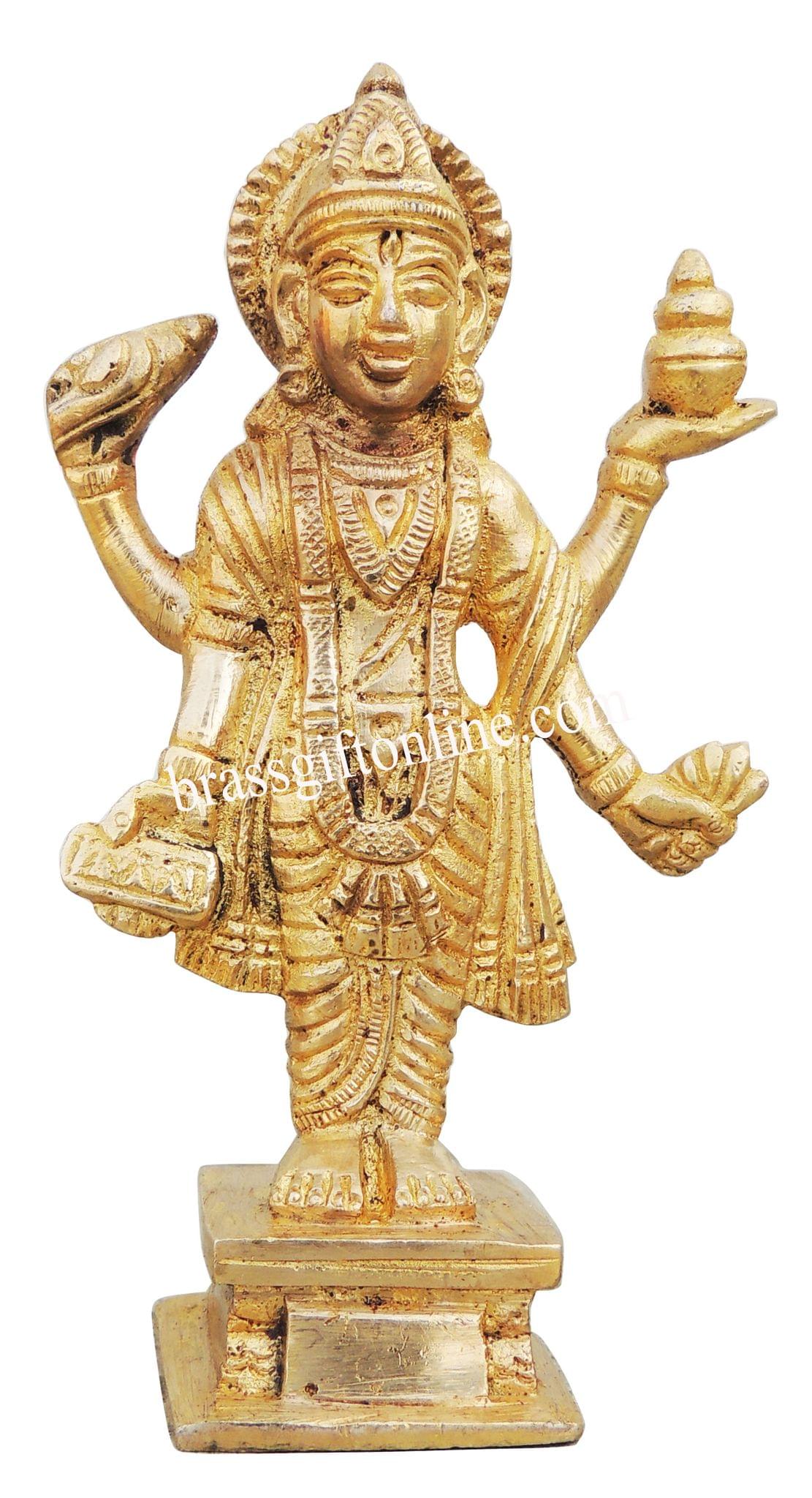 Brass Dhanvantri — 5"