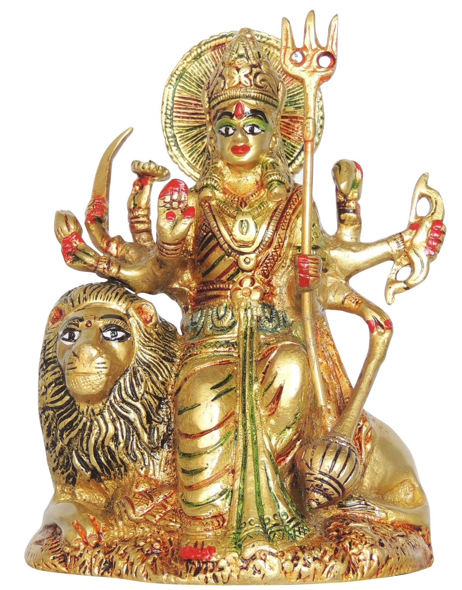 Brass Durga — 6.5"