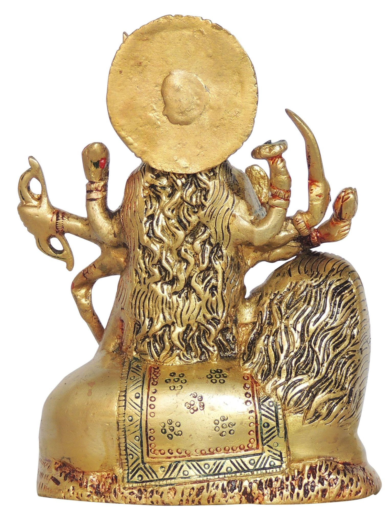 Brass Durga — 6.5"