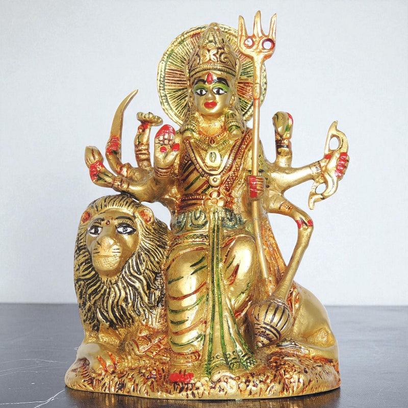 Brass Durga — 6.5"